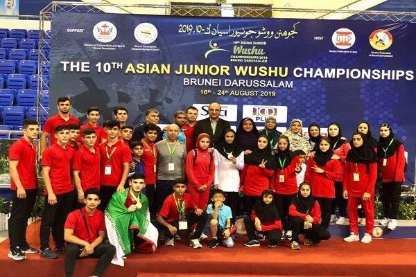 آینده سازان ووشو ایران روی سکوی نایب قهرمانی آسیا