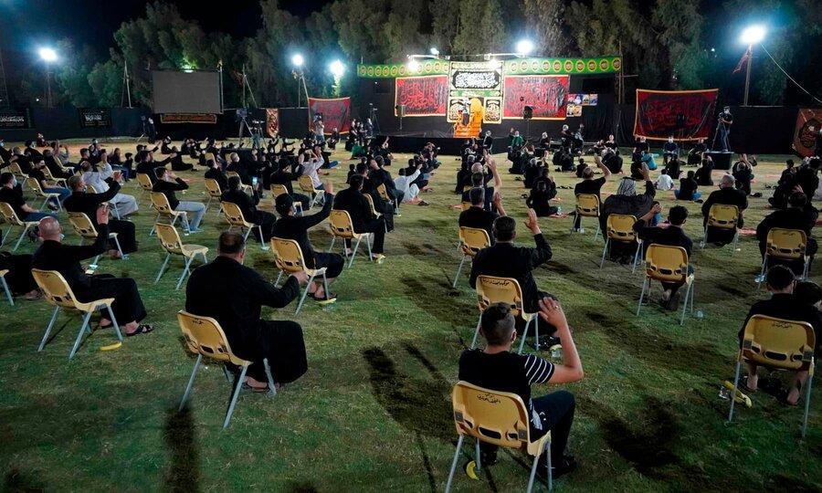 عکس روز ، عزاداری با فاصله گیری اجتماعی عکس روز ، عزاداری با فاصله گیری اجتماعی