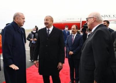 استقبال علی اف از اردوغان در فضولی، عکس